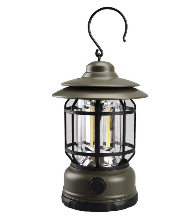 Illuminate Your Adventures with Our Retro Rechargeable Camping Lantern